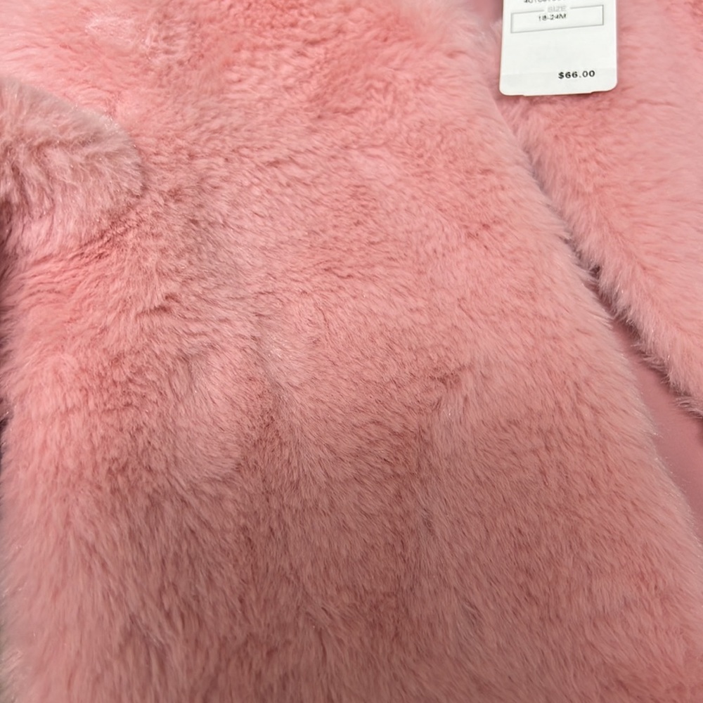 Miniclasix Faux Fur Jacket - 18-24m NWT! - Picture 5 of 6